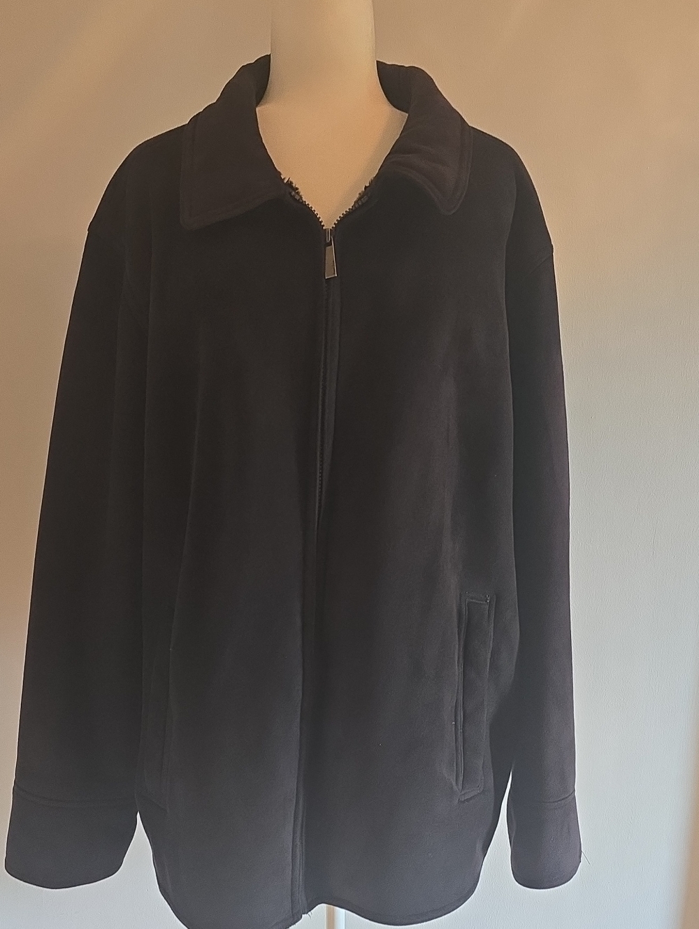 Perry Ellis Portfolio Men's Black Zip-Front Jacket